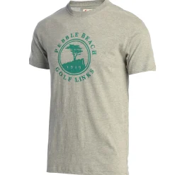 Pebble Beach Heather Comfort Logo Tee By American Needle