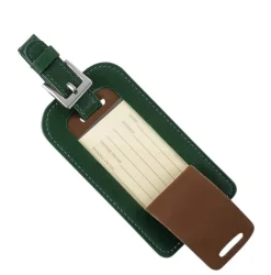 Pebble Beach Leather Luggage Tag