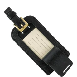 Pebble Beach Leather Luggage Tag