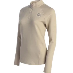 Pebble Beach Women's 1/4 Zip Knit Pullover By Adidas