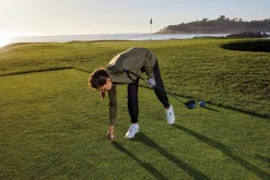 Pebble Beach Women's Textured Full Zip Jacket By Adidas