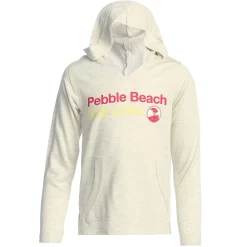 Pebble Beach Youth Oatmeal Golf Links Hoodie By Garb